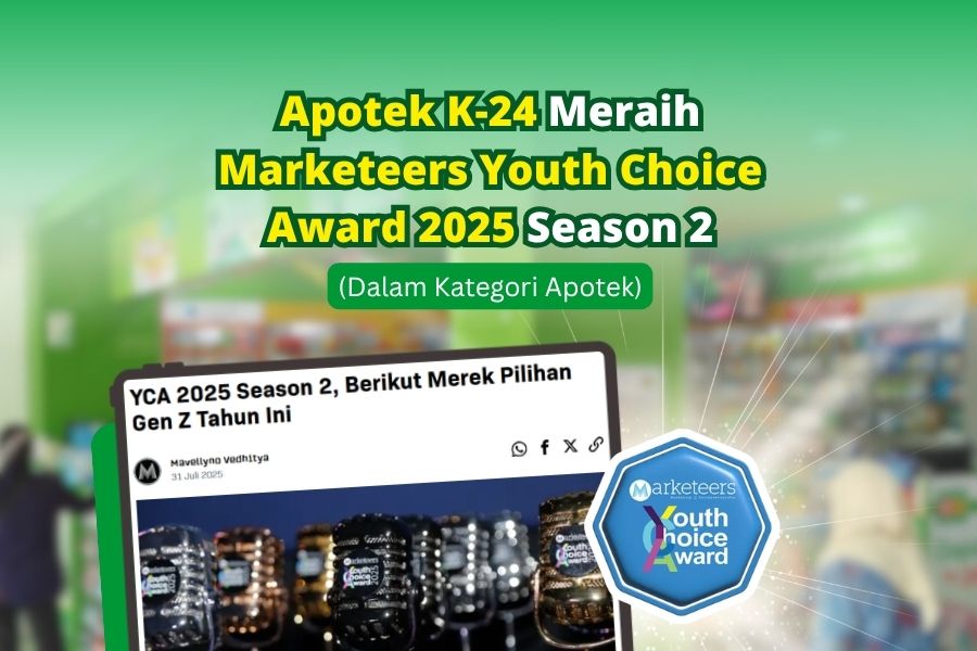 Apotek K-24 Raih Marketeers Youth Choice Award 2025!
